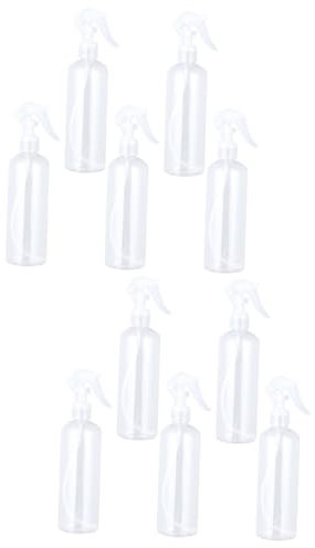 Healeved 10pcs Empty Spray Bottle Refillable Mister Round Shoulder and Mouse Head Hairdressing Water Sprayer for Home Office