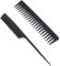 Healeved 2St Big Teeth Frisierkamm hair styling haarschmuck Haarstyling haarfärbung färberwaid dyhair Spießenkamm Wurzelkämme Friseurkämme Pflückkamm Pintail-Haarkamm Black