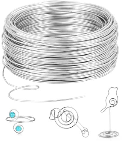 AiQInu Basteldraht 3mm X 15M, Aluminium Schmuckdraht, DIY Draht Zum Basteln, Aluminiumdraht für Basteln Und Schmuck Herstellung