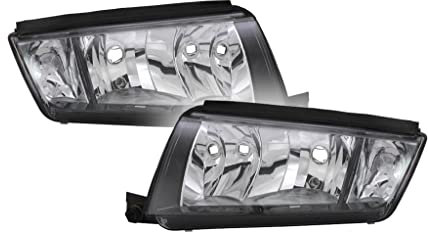 Autoteile Gocht Scheinwerfer H3+H7 Set + Links und Rechts Kompatibel mit Skoda Fabia I Limo 6Y 99-07