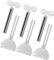 6 Stück Tubenquetscher für Alle Tube, Tubenpresse, Tubenquetscher Edelstahl Zahnpasta Ausdrücker Silber Metall Zahnpastaspender Toothpaste Squeezer für Kosmetik Pigmente Geeignet