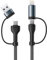 XUDUO 4 in 1 Multi Charger Cable,Fast Charger Cord PD 60W Multi Changing Cable Lead USB A/USB C to Lightning Cable,USB A/USB C to USB C for iPhone16/15/14,iPad,MacBook,Samsung,Android-1M