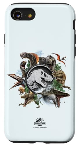Jurassic World Rebirth Circle Logo Dinosaurs Case for iPhone SE (2020) / 7 / 8
