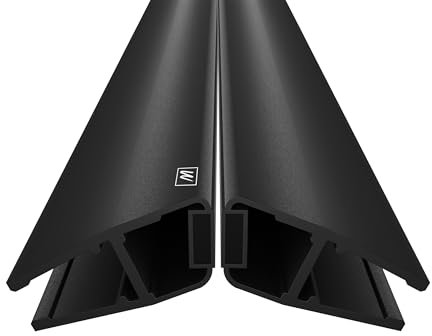 WAKA® Premium SET Magnet - Duschdichtung & Duschtür PRO-M3 Duschdichtungen für Duschtüren Optisch Schwarz, Dichtung Dusche Glastür 6-8mm, 200cm Duschtürdichtung 135° möglich