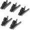 Angoily 5Pcs Microphone Wire Clips Durable Headset Cord Fixing Clamps Black Earphone Holders for Tangle Use for Headphones and Microphones