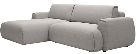 Vente-unique - Schlafsofa 4 Monelia - Polyester - grau