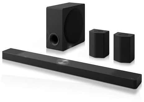 LG S95AR - Barra de Sonido, Bluetooth, 810W, 9.1.5 Canales con subwoofer | altavoces traseros, certificación ecológica EnergyStar, Hi-Res Audio 24bit/96kHz, Escalador a Hi-Res Audio hasta 24bit/96kHz