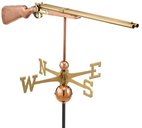 Good Directions Shotgun Weathervane, Pure Copper