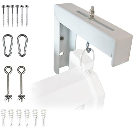 Elitescreens Kit de soporte ZVMAXLB6-W | Par de soportes en L blancos de 6 pulgadas para las series Elite Screens Manual, VMAX y Spectrum con soporte de montaje en