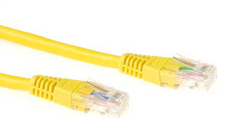 ACT CAT6 U/UTP LSZH Yellow 10.00M