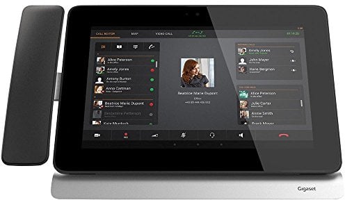 GIGASET PRO Maxwell 10 IP Videotelefon 12 SIP-Ktn. 10Z HD-Touchscreen Android 4.2.2 DECT BT WLAN USB PoE HD-Cam Konferenz bis 5 Tln.