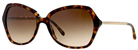 Burberry Unisex BE4193 Sonnenbrille, Mehrfarbig (Gestell: Dunkles Havana, Gläser: braun-verlauf 300213), Large (Herstellergröße: 57)