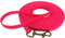 Schleppleine 9mm aus Beta BioThane® 10 Meter lang in Neonpink mit Handschlaufe und Messingkarabiner
