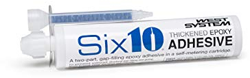WEST SYSTEM Six10 Cartouche de colle époxy 190 ml – Adhésif extra fort, très résistant et imperméable pour bois, métal, plastique, meubles d'extérieur, plinthes et céramique – Adhésifs sans clous pour