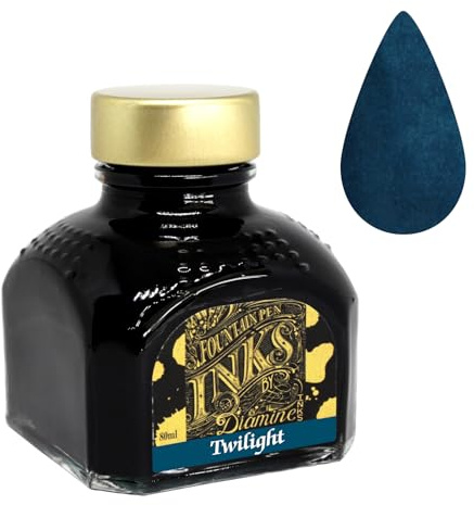 Diamine Fountain Pen Ink, 80 ml Bottle, Twilight