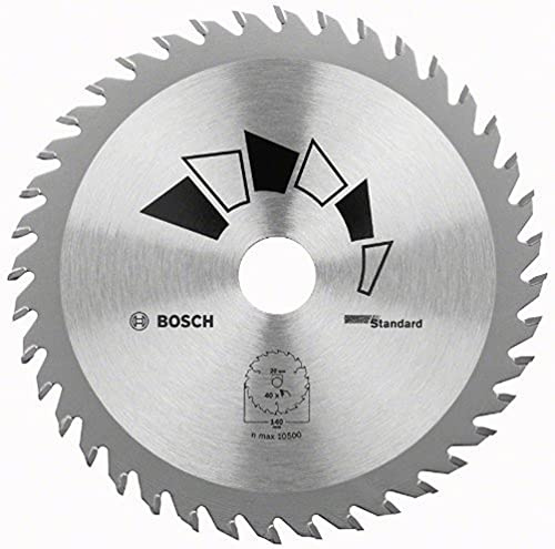 Bosch 1x Kreissägeblatt Standard (Sägeblatt für Holz, Ø 180 x 2.2/1.5 x 30/20 mm, 24 Zähne, ATB, mit 1x Reduzierring 20 mm, Zubehör Kreissäge)