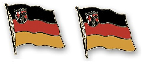 Yantec Flaggenpin 2er Pack Rheinland Pfalz Pin Anstecknadel Fahnenpin