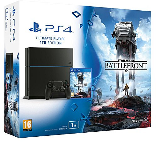 Console PlayStation 4 1 To Jet Black + Star Wars : battlefront