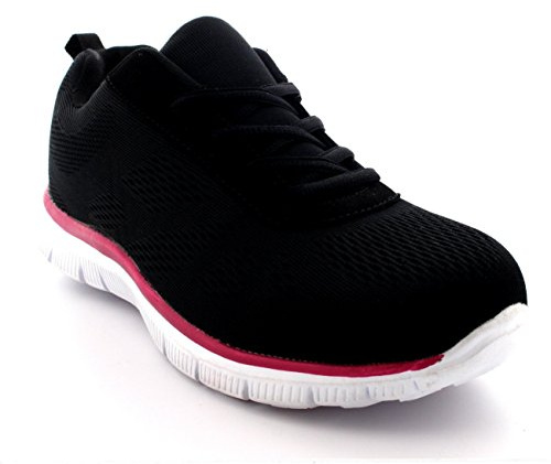 Get Fit Women’s Slip-On Walking Shoes - Lightweight Breathable Trainers with Memory Foam - Casual Work Sneakers - Comfortable Gym, Travel & Everyday Wear - Navy - UK6/EU59