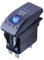 Mintice Vehículo de 12V 20A LED Azul Interruptor de Palanca Basculante Luz Impermeable Interruptor de Botón Pulsador Conmutador Coche 5 Pines Rock Light