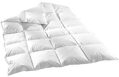 2 pezzi (set) Piume D' Oca Letto Coperta 155 x 200 cm 4 stagioni Imbottitura 1100 gr tutto l' anno, Piumone coperta cassette trapunta piumino down douvet cuscino