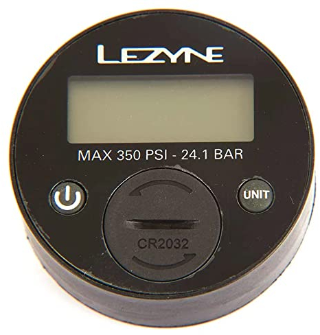 LEZYNE Manometer 2, 5 Digital 350PSI, für alle Floor Pumpen schwarz, 1-RP-FLDGUE-V1350 Stand-& Fusspumpen, 1