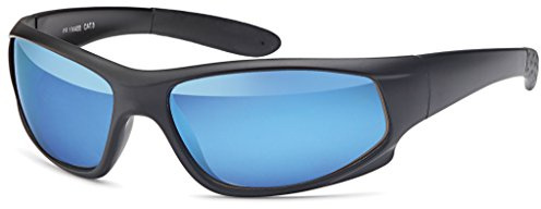 Emeco Polarized Polarisiet SONNENBRILLE SPORT MOTORRAD BIKER RAD BRILLE Etui GXS100 (BLAU)