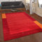 Paco Home Teppich Wohnzimmer Schlafzimmer Kurzflor Ethno Design Geometrisches Muster Handgearbeitet Gabbeh Moderne Deko, Grösse:200x300 cm, Farbe:Terracotta 4