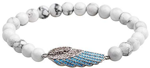 Lederarmband Für Herren, Persönliche Geflochtene Macrame Engel Flügel Kristall Perlen Armbänder Männer Schmuck Einfach Armreifen Mit Charme Freundschaft Leuchtende Armband Accessoires Festival P