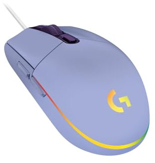 Logitech G102 LightSync Gaming Maus, optisch, 6 Tasten, kabelgebunden, flieder