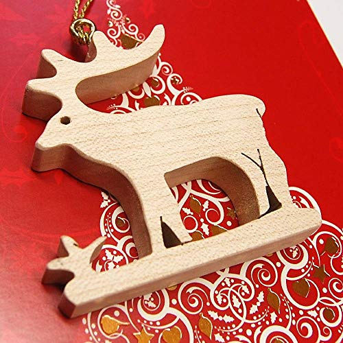 ChoralisWoodArt Weihnachtsbaumschmuck reh / hirsch