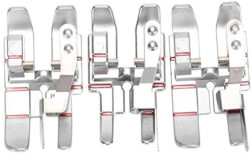 Cikonielf 3Pcs 1/4in Quilten Fußnähmaschinen-Kit Nähfüße Patchwork Fuß Multifunktionale Nähmaschinen Zubehör für Nähmaschinen PFAFF