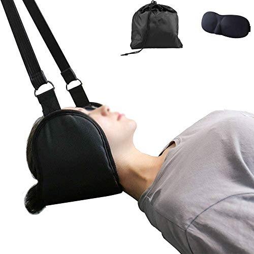 AILZNN Halskopf HäNgematte Zur Schmerzlinderung, Tragbare Hals Zervix Traktion Schmerzlinderungsmassage HäNgematte, Entspannende Nackenschmerzen Kopf HäNgematte