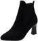 Stivali Donna Mesh Caviglia Tacco a Spillo a Punta Nuda Stivaletti Casual a Tubo Corto (37,Nero)