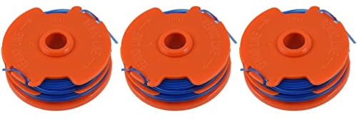 Yourspares 3 x Spool & Line For Qualcast GGT4401, GGT4502 & GGT600A1, GT25 350 Watt and GT30 & GGT450A1 450 Watt Strimmers 1.5 mm x 2 mm x 5 metre