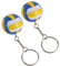 Milisten 2 Stück Volleyball-Schlüsselanhänger, Basketball-Schlüsselanhänger, Sport-Simulation, Schlüsselanhänger, Anhänger für Taschen, Anhänger, Schlüsselanhänger, Geschenke
