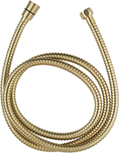 Ben MSL Duschschlauch - Flexibler Brauseschlauch - Luxuriöses Metall Design - Gold - 175 cm - Duscharmatur - Dusche - Schlauch