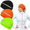 HICARER 3 Stück reflektierende Fleece-Mütze für Damen mit Ohrenschutz, für kaltes Wetter, Orange,Grün, Einheitsgröße