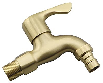 Robinet d'extrémité de tuyau en laiton, kit de robinet de jardin extérieur, robinet d'extérieur en cuivre, robinet pour utilisation en extérieur/intérieur, accès pratique à l'eau, type 7