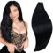 RUNATURE Tape Extensions Echthaar Schwarz Tape in Extensions Echthaar Schwarz 25cm Invisible Tape Extensions Echthaar Remy Haar #1 Schwarz 30g 20pcs