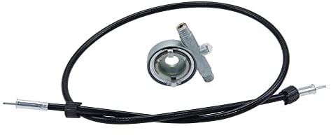 Tachoantrieb 17 Zoll + Tachowelle 650mm Set VDO kompatibel mit Hercules Kreidler Zündapp Puch Mofa Moped Mokick