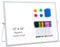 AWELUX Whiteboard Magnetisch, Doppelseitiges A3 Whiteboard Kleine mit Ständer, 42 x 30 cm Trocken Abwischbares Tragbares Desktop White Board mit 12 Stiften für Zeichnen Schreiben