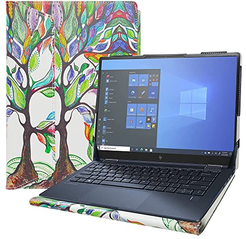 Alapmk Specialmente Custodia Protettiva per 13.5 HP Spectre x360 14-eaXXXX 14-efXXXX 14-ea0023dx 14t-ea000/HP Elite Dragonfly Chromebook Enterprise/G3[Not Fit HP Elite Dragonfly G1 G2],Love Tree