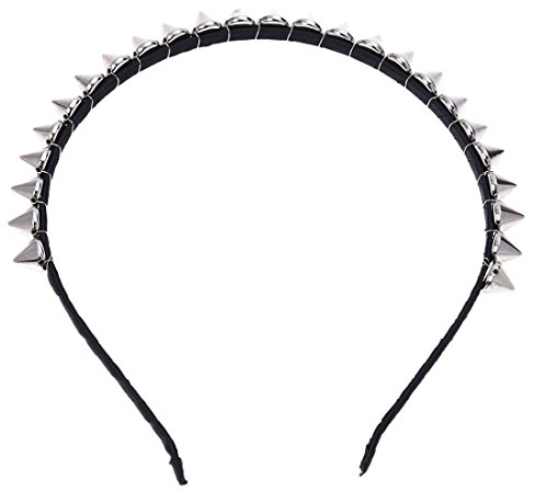 Silberner Metall-Nieten-Haarreif Punk