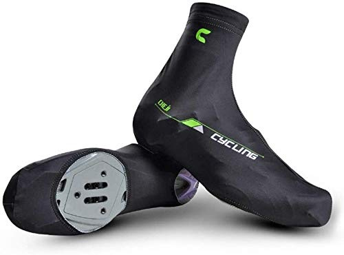 Fahrrad-Schuhüberzüge, wasserdicht, winddicht, für Fahrradschuhe, Rennrad, Fahrrad, Schloss, Schuhüberzüge, leicht, leicht trocknend, staubdichte Gamaschen (Farbe: Schwarz, Größe: Medium)