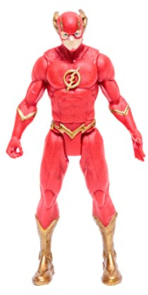 McFarlane Toys, DC Page Punchers, 3-Inch DC Comic The Flash (Metalic) Action Figure with 5 points of articulation, Collectible DC Figure with Character Comic Book – Ages 12+