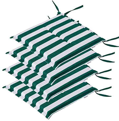 shivler Gartenstuhlauflage Kissen Gartenstuhl Auflage Sitzkissen Stuhl Stuhlkissen Sitzauflage (4 Stck., Grün)