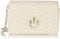 Pinko Love Click Classic Sheep Nappa Chevron, Borsa Donna, Z14B_Bianco + Bianco-Block Color, Taglia Unica