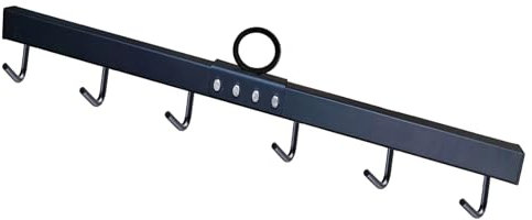 VOHYOV Chain Link Fabric Fence Stretcher 6-Hook Bar 31.5 Inch Woven Wire Fence Stretcher Fabric Black Steel Bar Fence Stretcher Tool