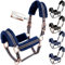 Esposita Halfter Champion Edition Stallhalfter Fellhalfter Flauschhalfter weich unterlegt mit Kunstfell flauschig (XFull/XWB, Navy/Rosegold)